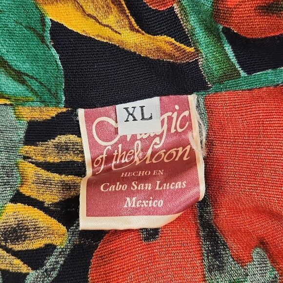 Vintage Magic of the Moon Hibiscus Floral Shirt XL - Picture 5 of 5